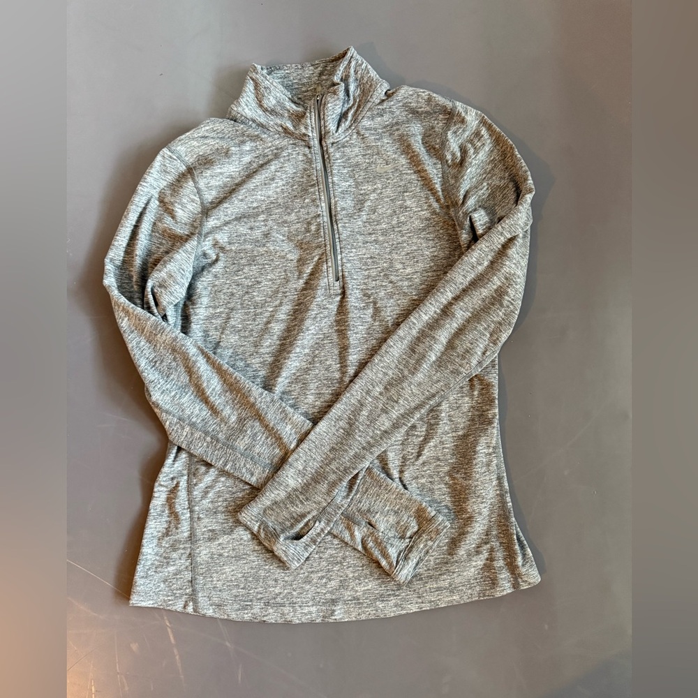 Nike Gray Quarter-Zip Pullover